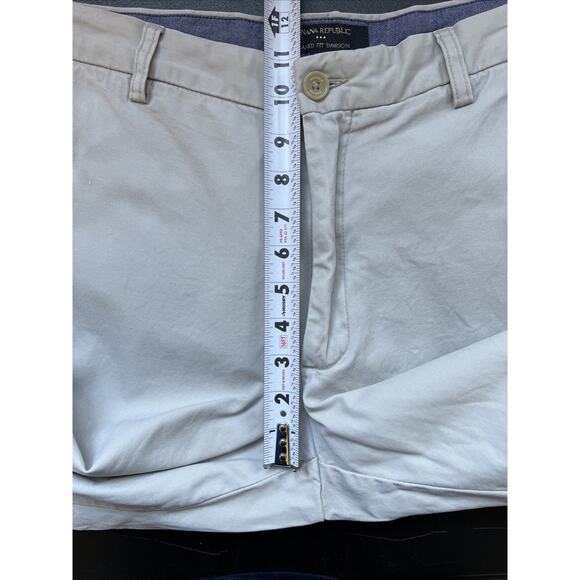 Banana Republic Pant Mens 34X32 Khaki Relaxed Fit Dawson Chino Cotton Preppy - Picture 11 of 14